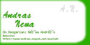 andras nema business card